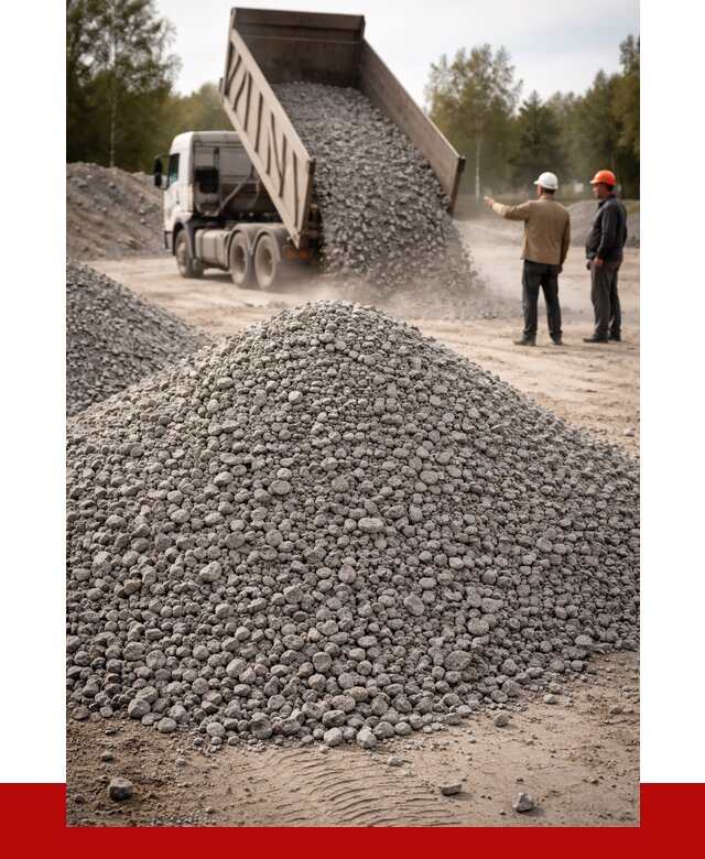 Гранитный щебень фракция 0-5 в Новоалтайске от 2965 руб ПРОНЕРУДНвл