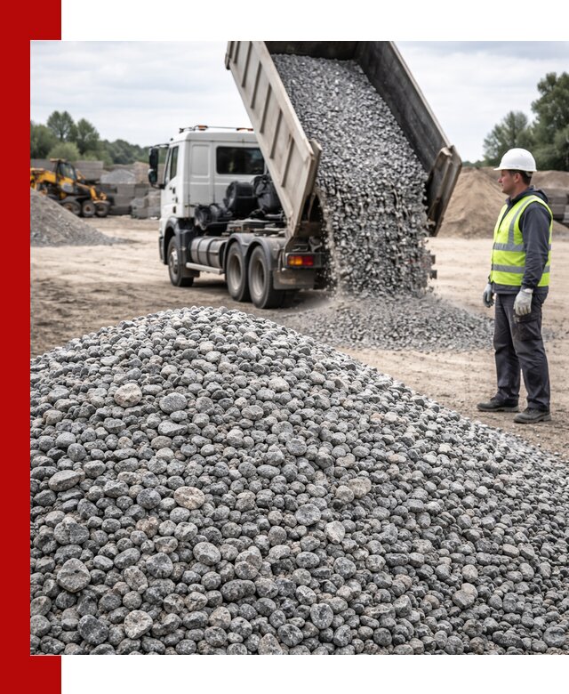 Доставка и продажа гранитного щебня фракции 5-20 в Новоалтайске