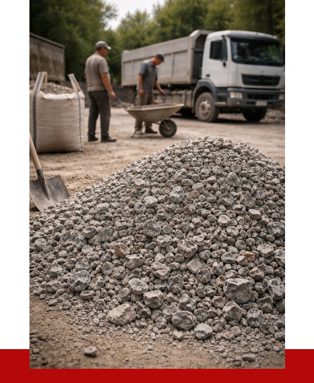 Гранитный щебень фракция 20-40 в Новоалтайске от 3272 руб. ПРОНЕРУДНвл