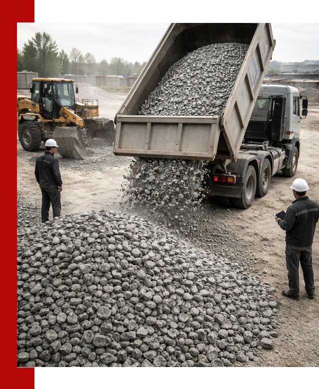 Доставка гранитного щебня фракции 20-40 в Новоалтайске