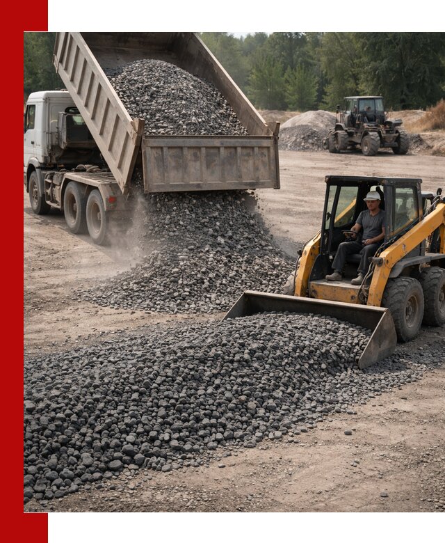 Гранитный щебень фракция 40-70 с доставкой в Новоалтайске