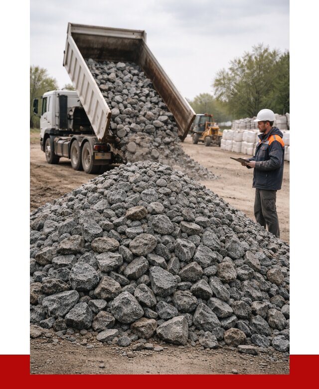 Гранитный щебень фракция 100-200 в Новоалтайске от 4294 р. ПРОНЕРУДНвл