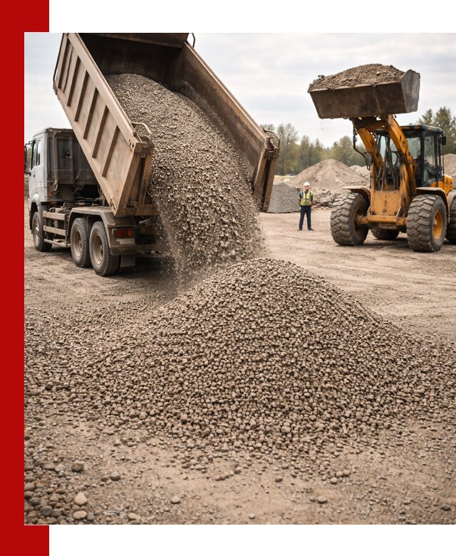 Гравийный щебень фракция 3–10 с доставкой в Новоалтайске