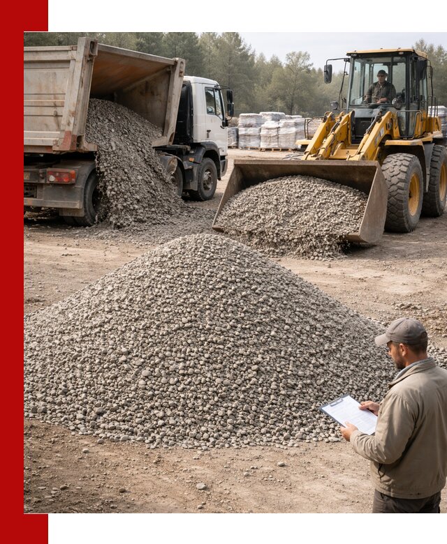Гравийный щебень фракция 5–10 с доставкой в Новоалтайске