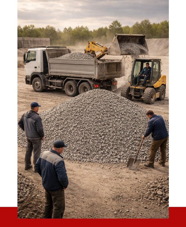 Гравийный щебень фракция 5-20 в Новоалтайске от 2454 р. ПРОНЕРУДНвл