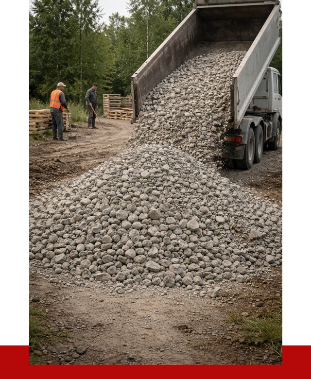 гравийный щебень фракция 70-120 в Новоалтайске от 2505 р. ПРОНЕРУДНвл