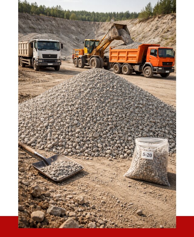 Доломитовый щебень фр. 5-20 в Новоалтайске от 4294 р. | ПРОНЕРУДНвл