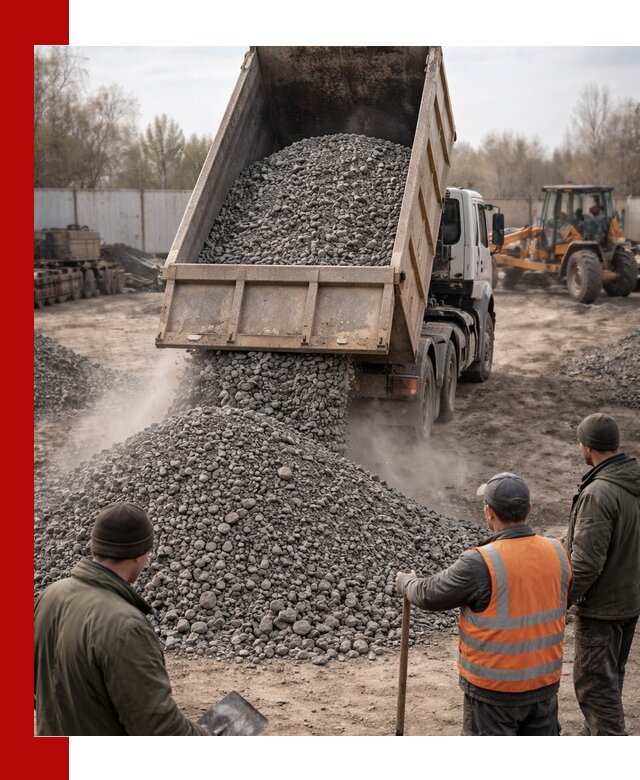 Доставка шлакового щебня в удобные сроки по выгодной цене в Новоалтайске