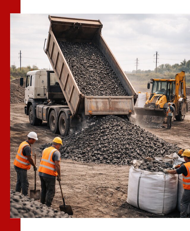 Шлаковый щебень фракция 40-70 с доставкой в Новоалтайске