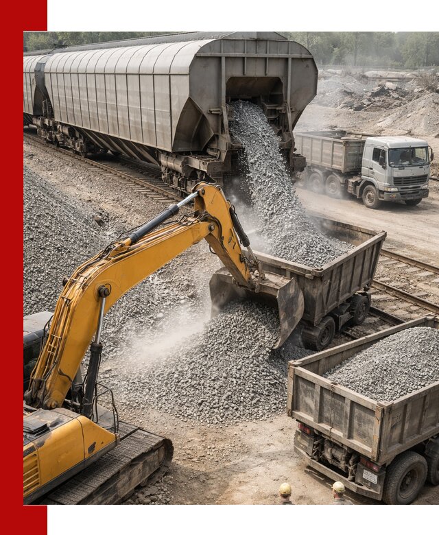 Доставка железнодорожного щебня в Новоалтайске крупными партиями быстрого отгруза