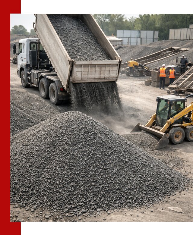Вторичный щебень фракция 0–5 с доставкой в Новоалтайске