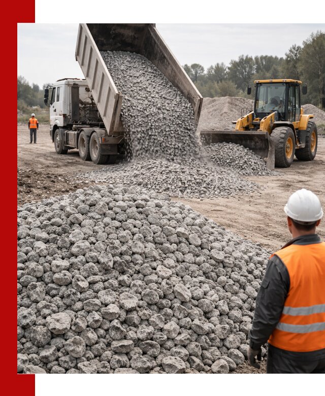 Доставка бетонного щебня фракции 20-40 в Новоалтайске