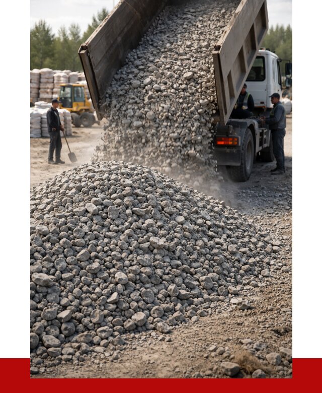 Бетонный щебень фракция 40-70 в Новоалтайске от 1840 р. ПРОНЕРУДНвл