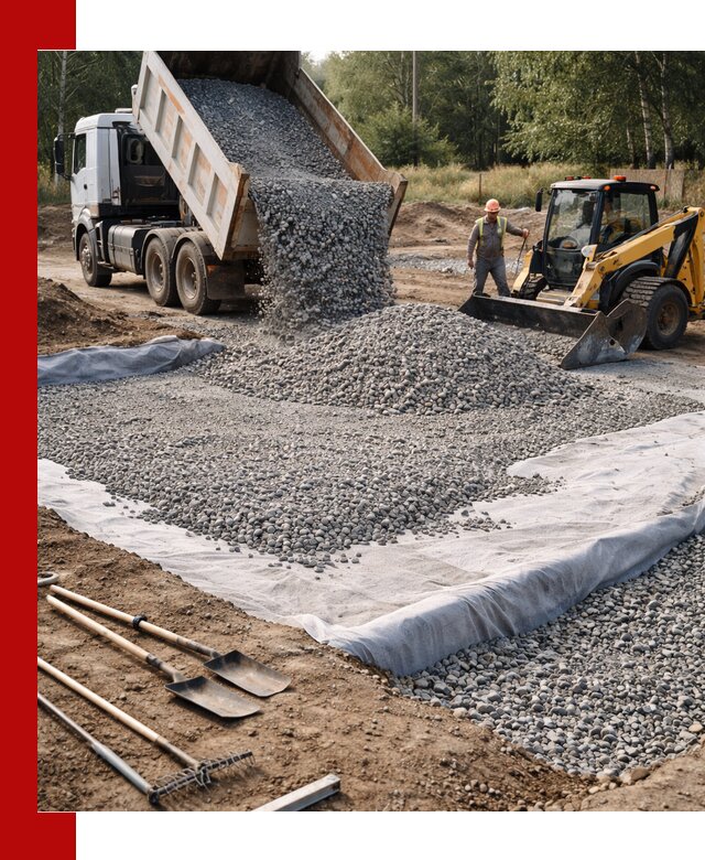 Щебень для фундамента с доставкой в Новоалтайске