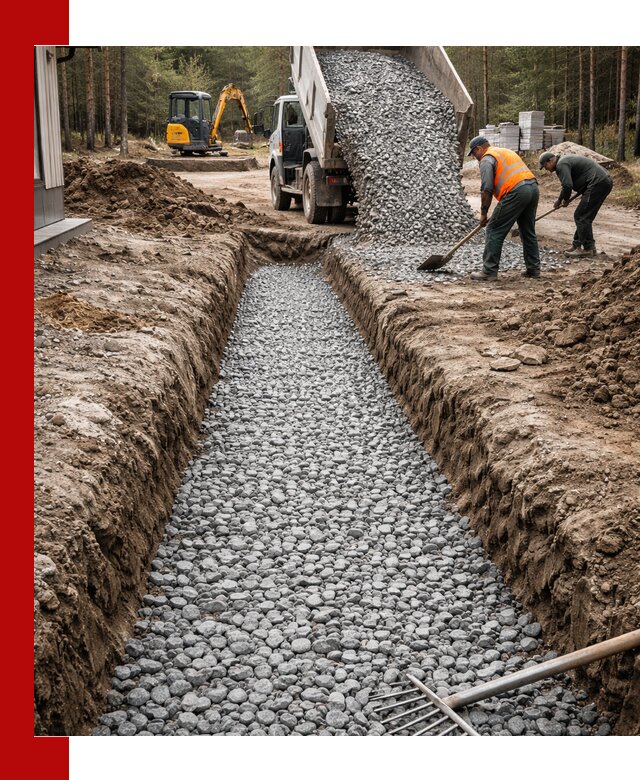 Щебень для дренажа с доставкой в Новоалтайске высокого качества