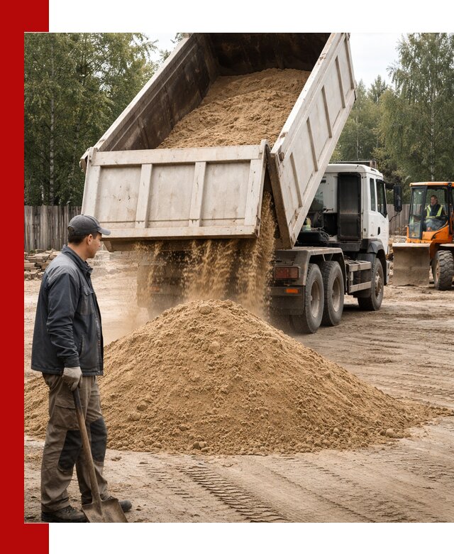 Доставка и продажа песка с разгрузкой в Новоалтайске