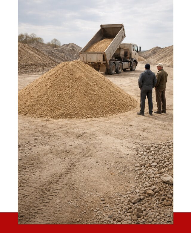 Карьерный песок крупнозернистый в Новоалтайске от 8690 р | ПРОНЕРУДНвл