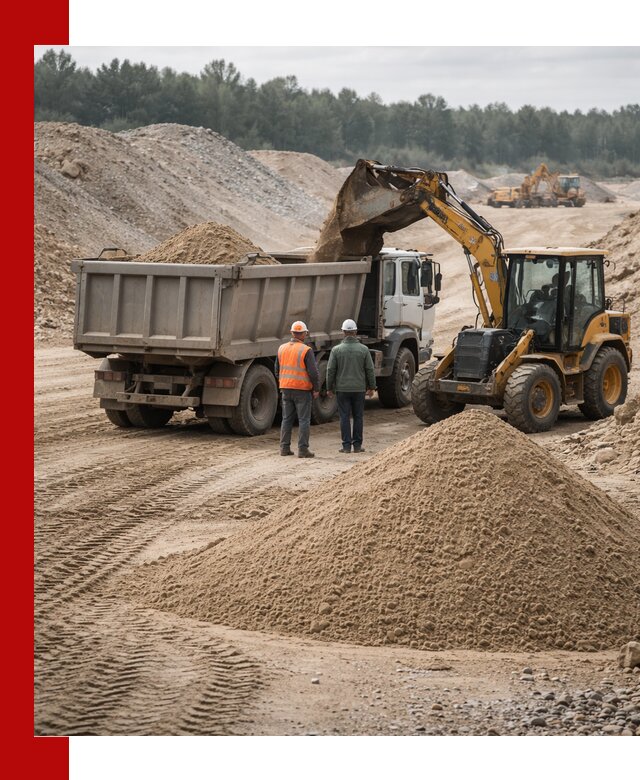 Карьерный среднезернистый песок с доставкой в Новоалтайске