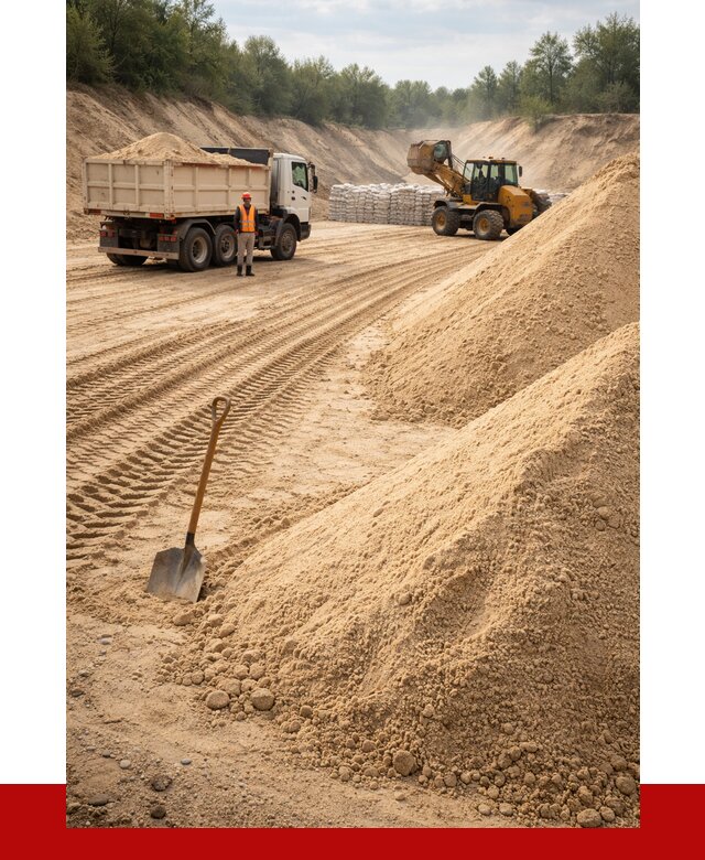 Карьерный песок мелкозернистый в Новоалтайске от 9202 р. | ПРОНЕРУДНвл