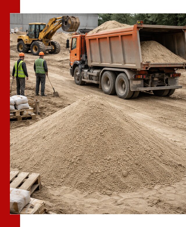 Доставка и продажа мытого речного песка в Новоалтайске