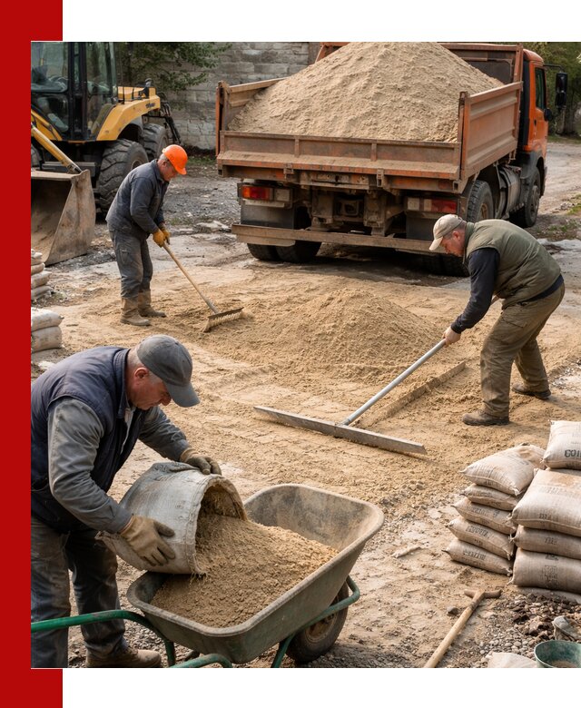 Поставка песка для стяжки в Новоалтайске с быстрой доставкой