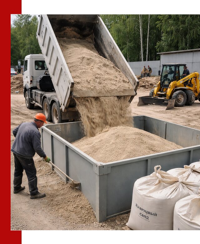 Кварцевый песок для фильтра в Новоалтайске — доставка и качество