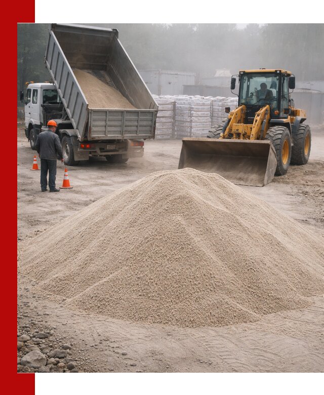Кварцевый песок фракция 0–8 для стройработ в Новоалтайске