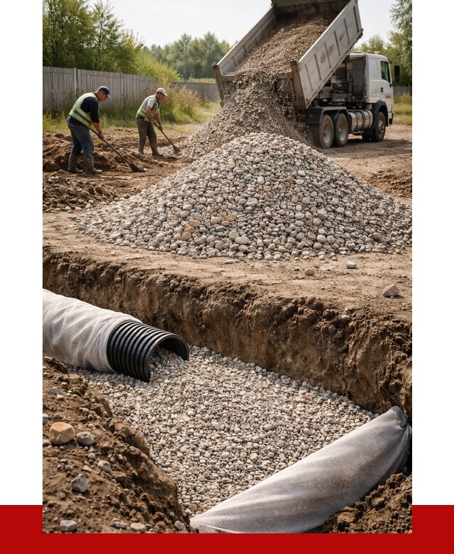 Гравий для дренажа в Новоалтайске от 2249 р., доставка ПРОНЕРУДНвл