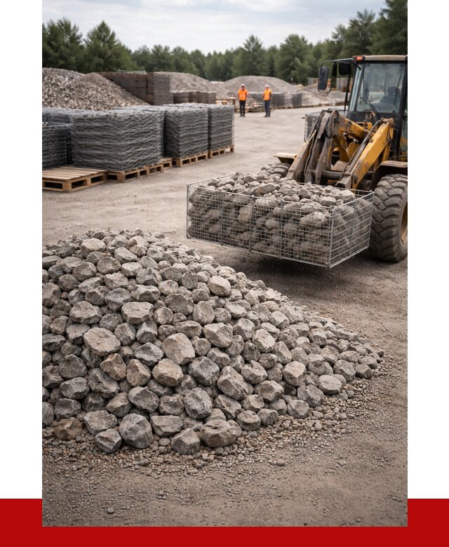 Камень для габионов фракция 70-150 в Новоалтайске от 4294 р. | ПРОНЕРУДНвл