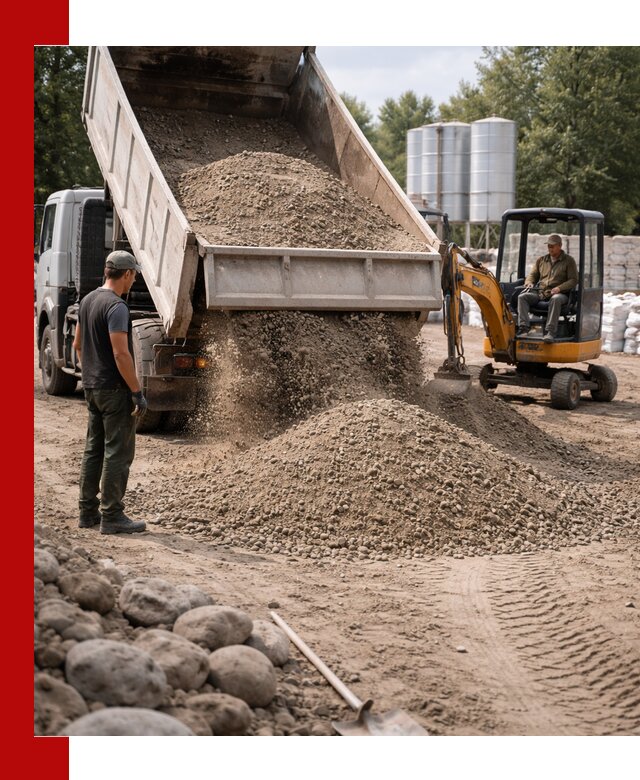 Доставка ПГС С3 в Новоалтайске самосвалами и миксерами