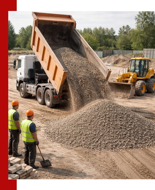 Доставка щебёночно-песчаной смеси ЩПС С7 в Новоалтайске