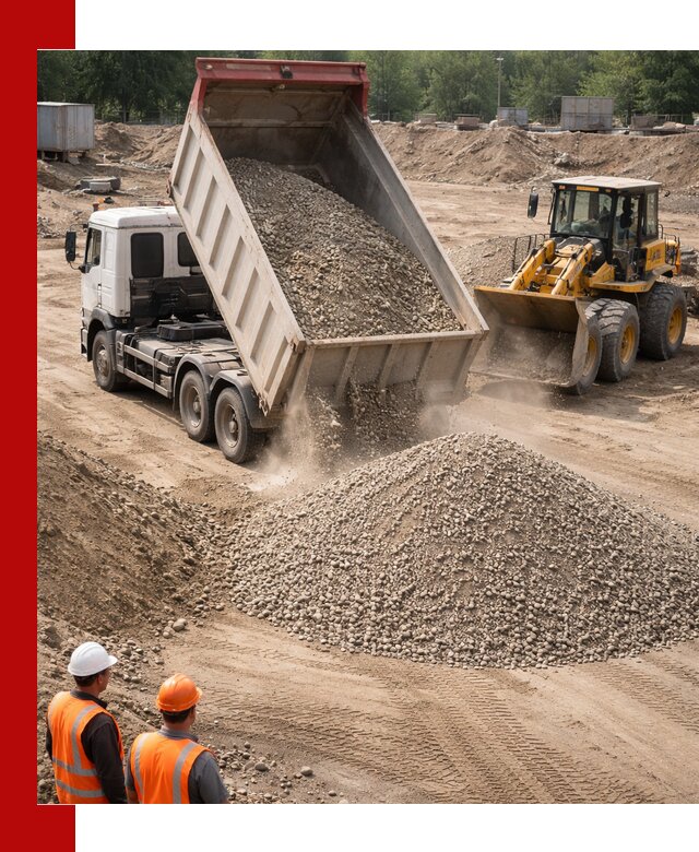 Щебень с песком (ЩГПС С2) с доставкой в Новоалтайске