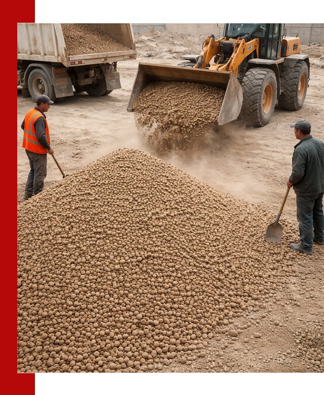 Керамзит фракция 10-20 с доставкой в Новоалтайске