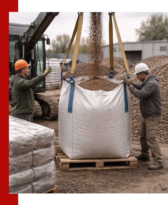 Керамзит в биг-бегах с доставкой в Новоалтайске