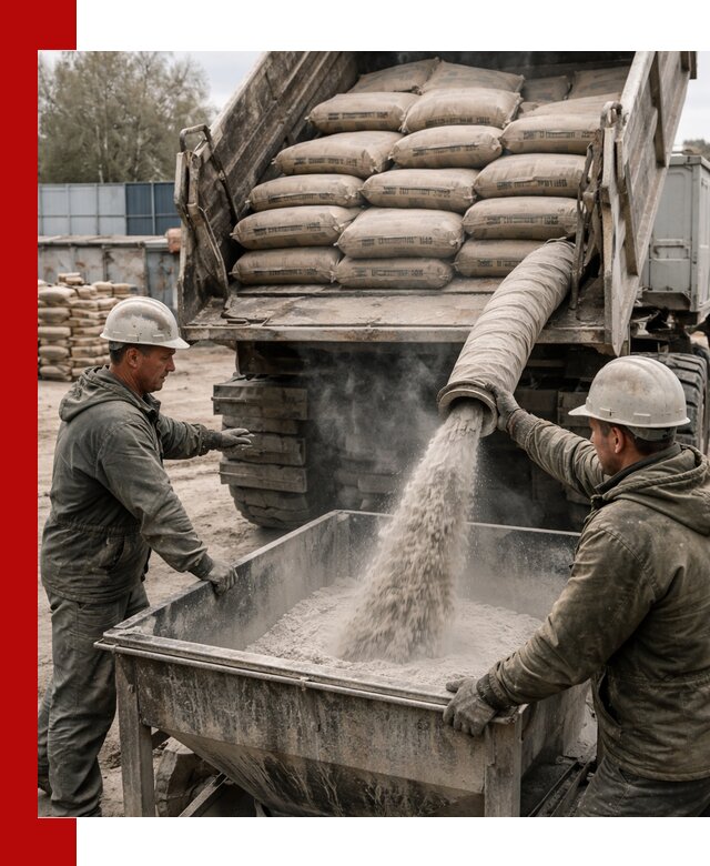 Доставка цемента М400 в Новоалтайске оптом и в розницу