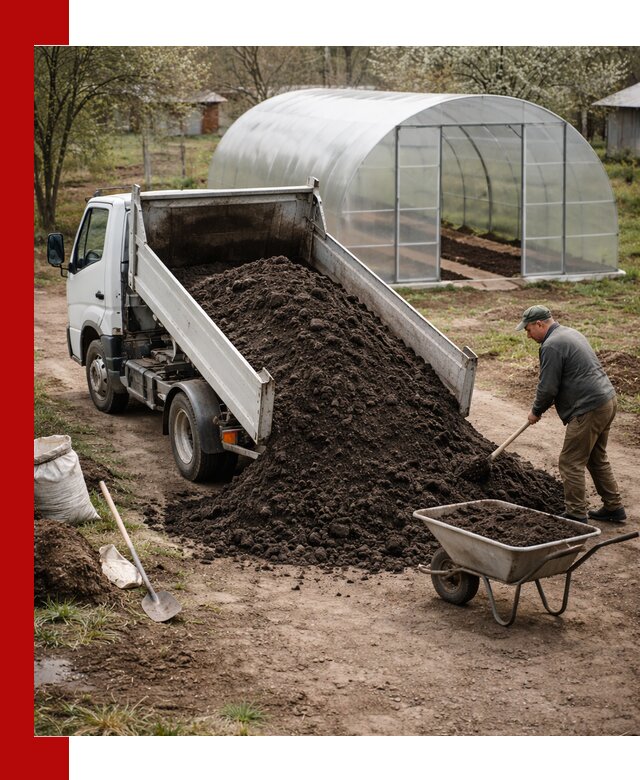 Чернозем для теплицы с доставкой в Новоалтайске
