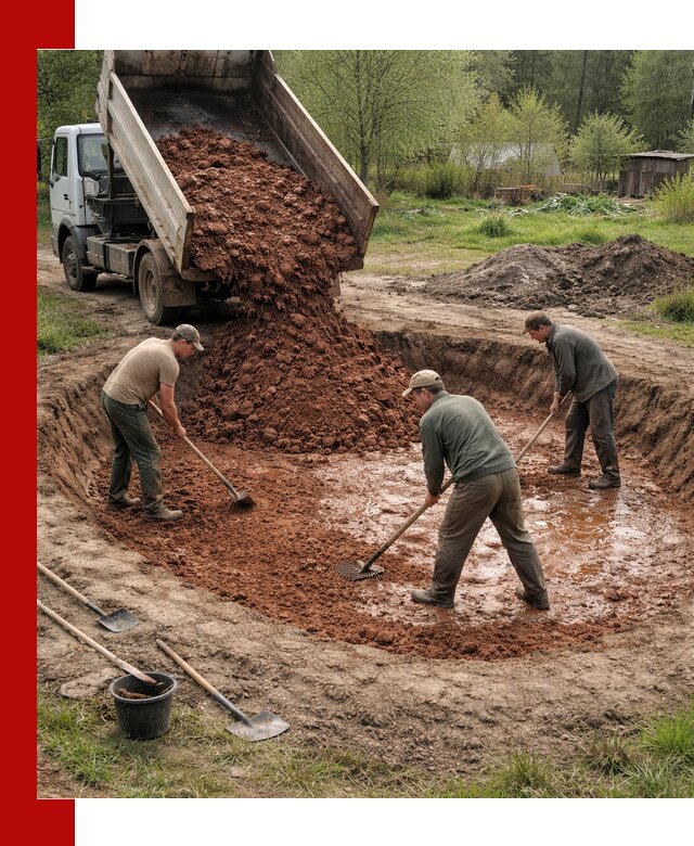 Купить качественную глину для пруда в Новоалтайске