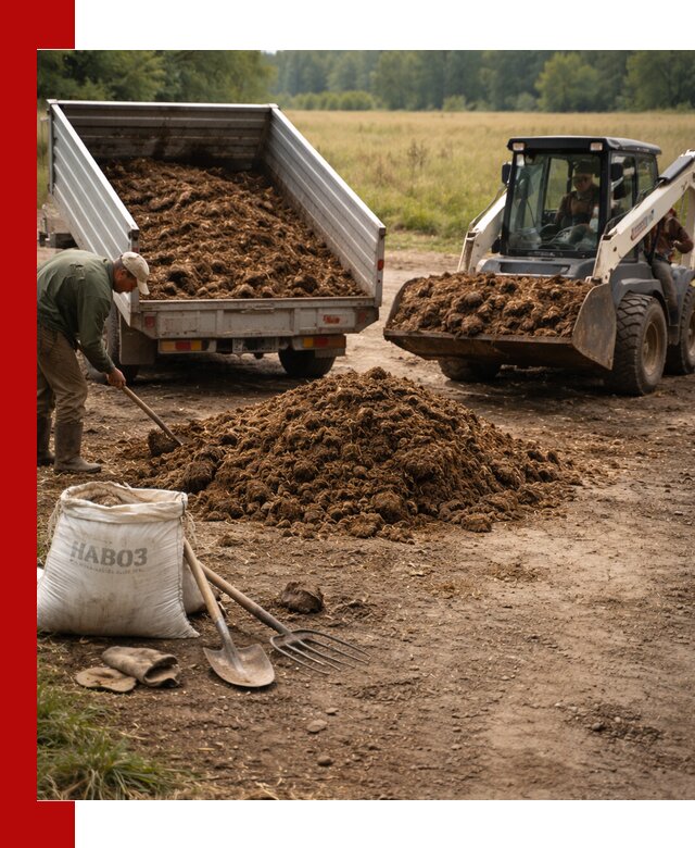 Доставка конского навоза в Новоалтайске с разгрузкой и доставкой на объект