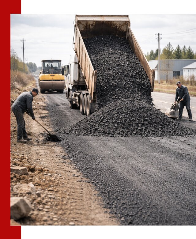 Асфальтовая крошка для дорог в Новоалтайске — поставка и доставка