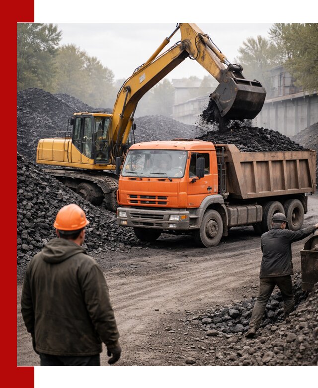 Доставка угля автотранспортом в Новоалтайске быстро и выгодно
