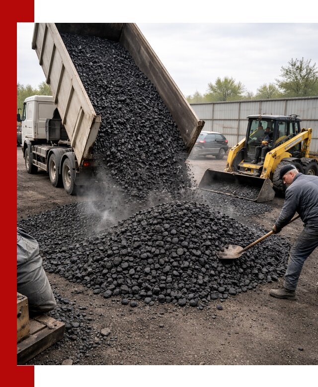 Доставка угля орех в Новоалтайске оптом и в розницу