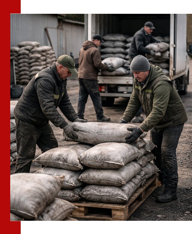 Доставка угля в мешках по выгодным ценам в Новоалтайске