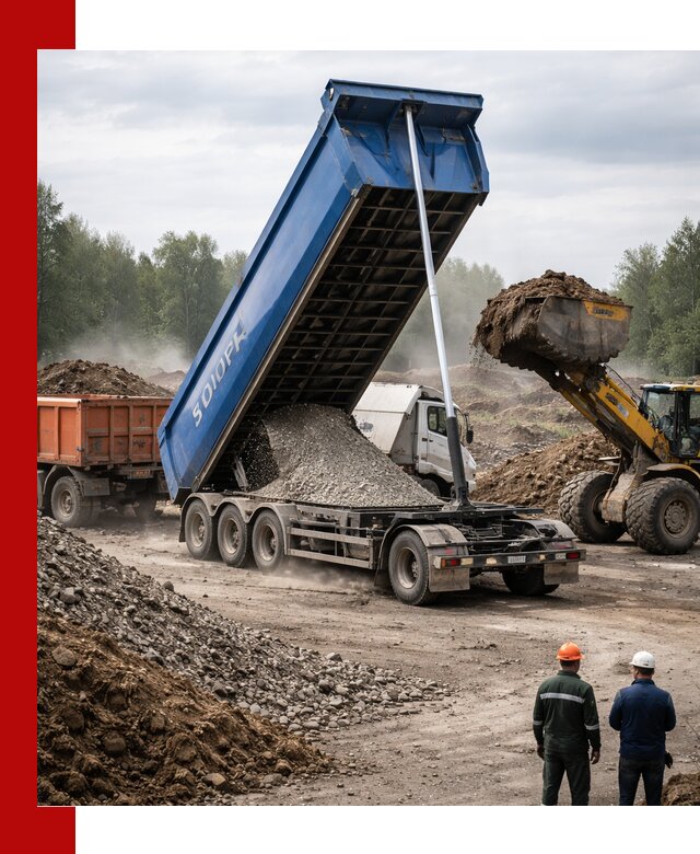 Аренда тонар 40 тонн в Новоалтайске с доставкой материалов