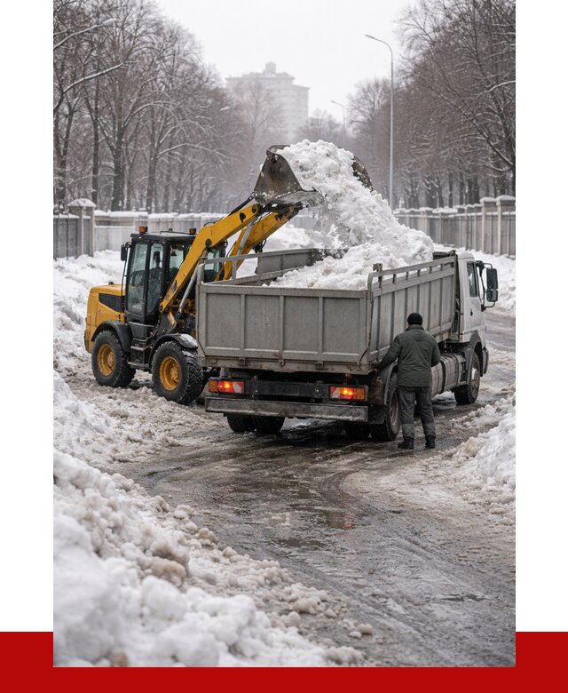 Вывоз снега с погрузкой в Новоалтайске от 3578 р. ПРОНЕРУДНвл