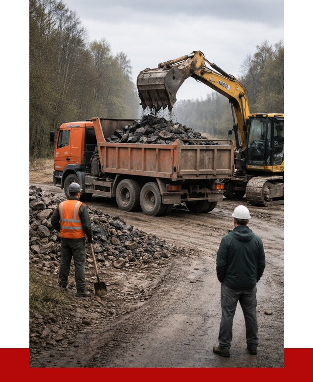 Вывоз асфальта в Новоалтайске от 4601 р. самосвалом ПРОНЕРУДНвл