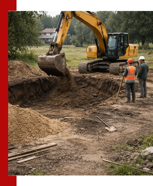 Рытье котлована под фундамент в Новоалтайске (быстро и недорого)