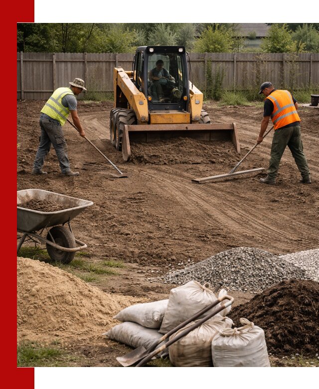 Выравнивание участка под строительство и благоустройство в Новоалтайске