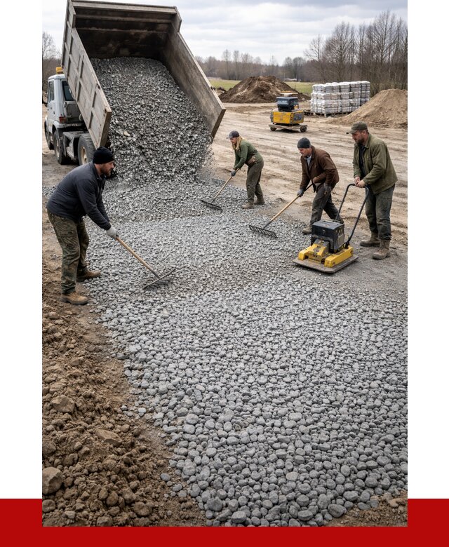 Устройство щебеночной подушки в Новоалтайске от 4601 р. ПРОНЕРУДНвл